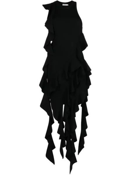 Rochie Simkhai cu volane drapată de costum negru