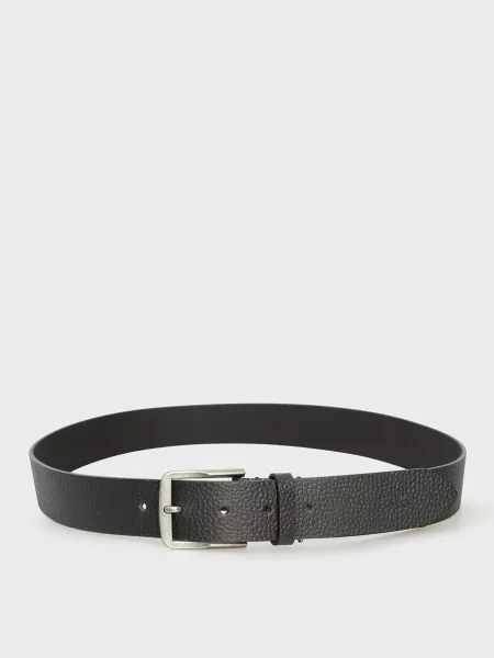 Шкіряний класичний ремінь Calvin Klein Jeans без підборів чорний