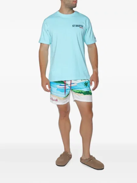 Tricou Mc2 Saint Barth cu imagine albastru