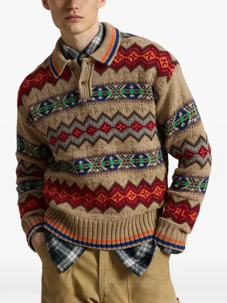 Gulerat șosete Polo Ralph Lauren de lână cu dungi negru