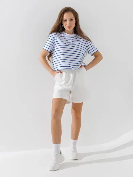 Шорти LAWA молочний бавовна/поліестер/еластан