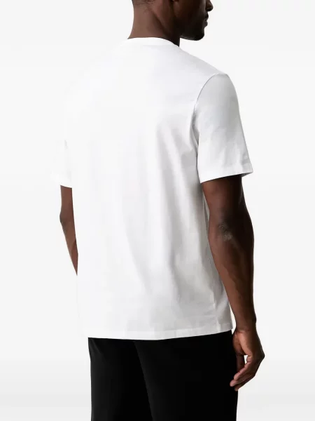 Tricou Michael Kors din jerseu cu autograf alb