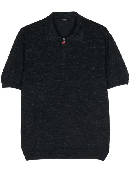 Polo Kiton tricotate albastru