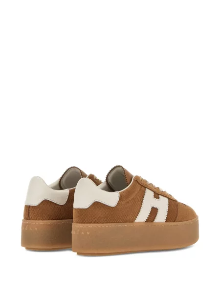 Sneakerși Hogan cu platformă maro