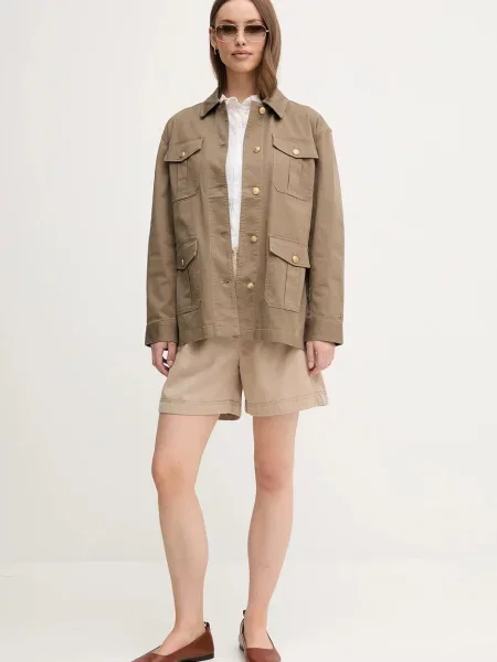 Tommy Hilfiger Koszula Z Lnu Z Rękawami weiss biała