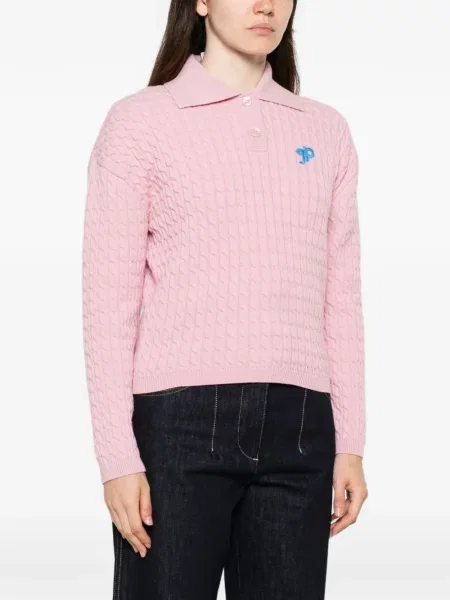 Gulerat tricou polo Patou roz