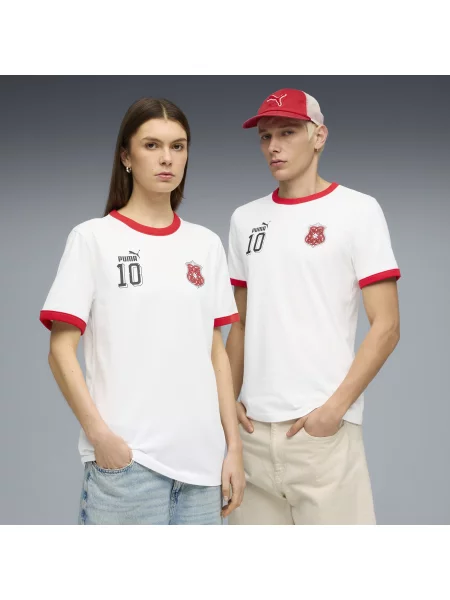 Koszulka unisex FUTURE.PUMA.ARCHIVE z lamówką Akcesoria L biały