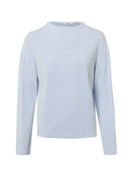 Bluza dresowa o kroju relaxed fit ze stójką model Serata' Opus biała