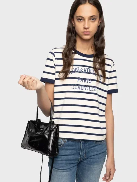Шкіряна сумка Zadig&voltaire чорна