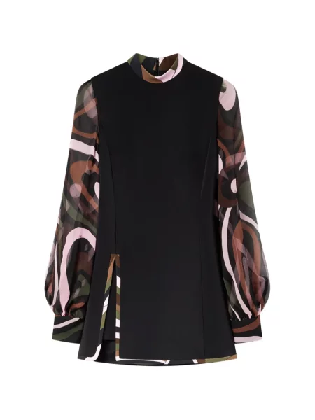 Rochie Pucci cu imagine negru