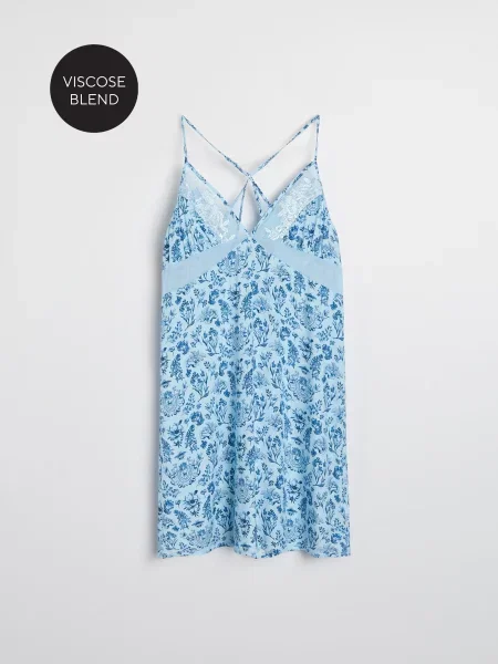 Нічна сорочка Bridgerton блакитний