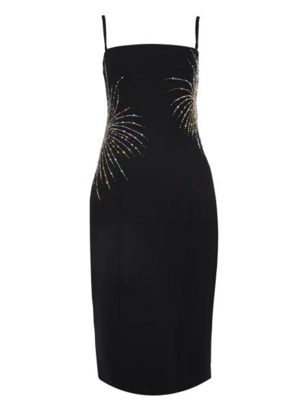 Rochie midi Staud până la genunchi de costum negru