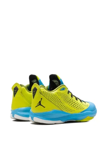 Sneakerși Jordan cu perforații verde