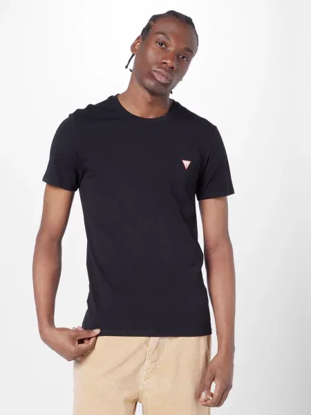 GUESS Tricou roșu alb negru