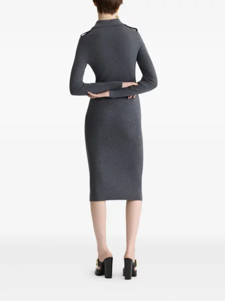 Rochie midi Patou până la genunchi de costum gri