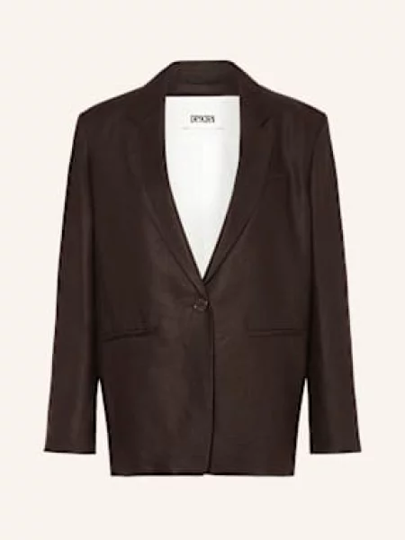 Drykorn Blezer Mowtie Z Lnu braun brązowa