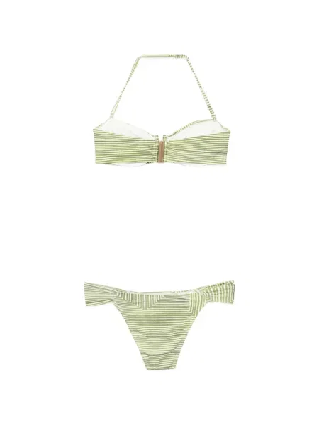 Bikini Lenny Niemeyer cu imprimeu geometric verde