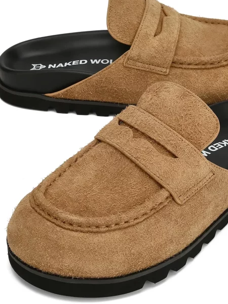 Замшевые шлепанцы Naked Wolfe