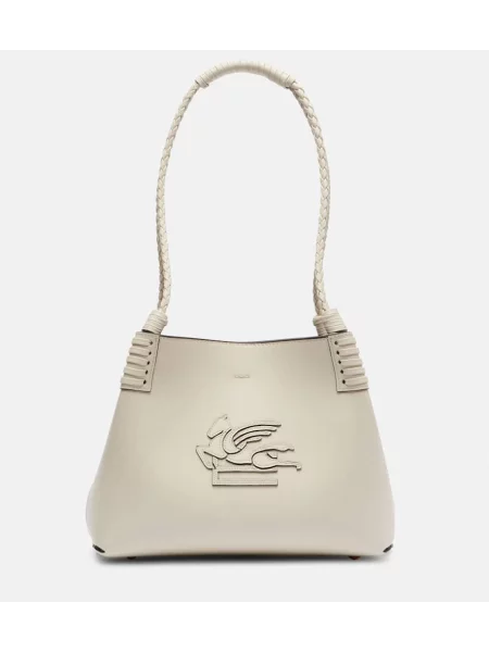 Geanta de piele Etro din piele alb