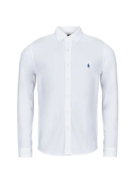 Polo Polo Ralph Lauren cu broderie alb
