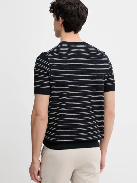 BOSS T-Shirt H-Nalon Granatowy