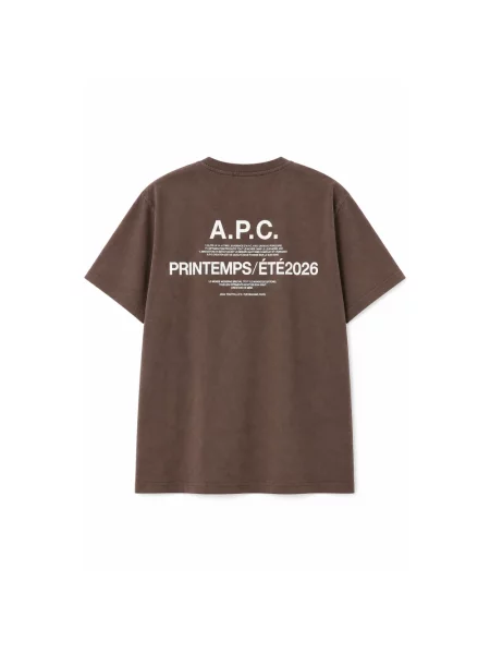 Koszulka A.p.c. brązowa