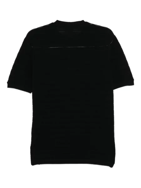 Tricou Giorgio Armani de lână cu dungi negru