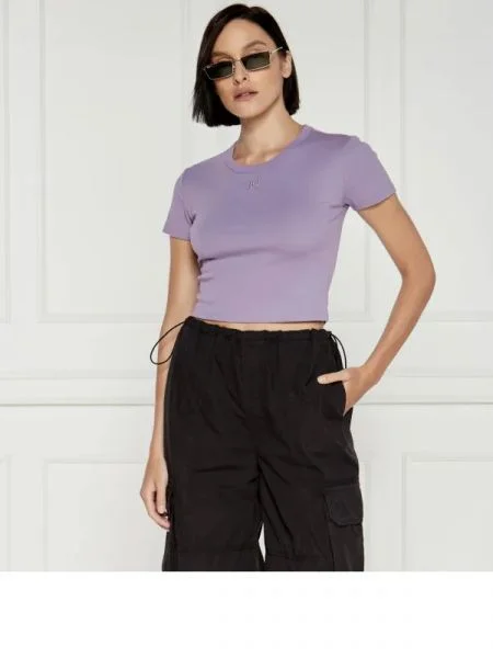 HUGO Tricou Delanor | Cropped Fit