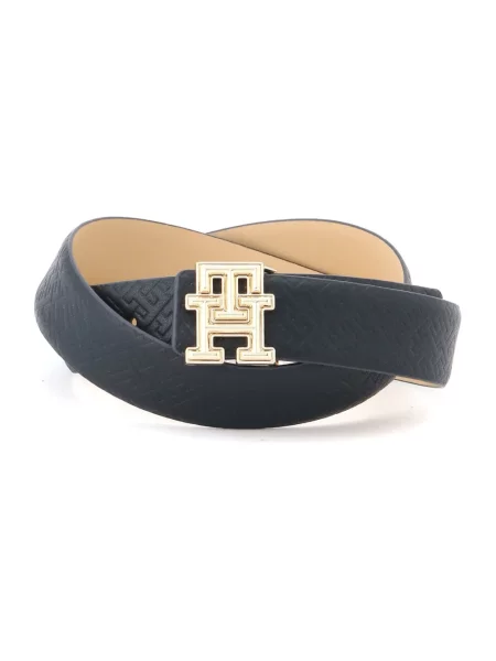 Pasek Tommy Hilfiger z logo niebieski