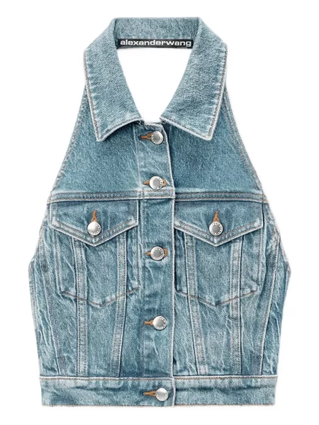 Vestă denim Alexander Wang albastru