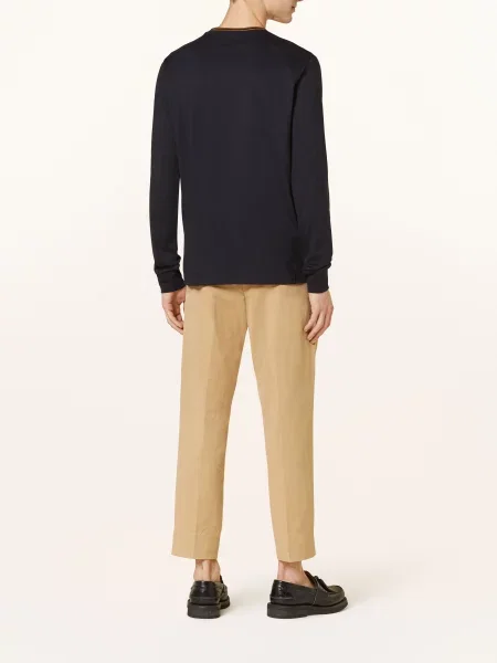 Fred Perry Tričko S Dlouhým Rukávem tmavě modrá
