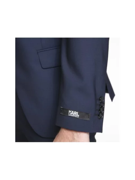 Garnitur Karl Lagerfeld wełniany niebieski