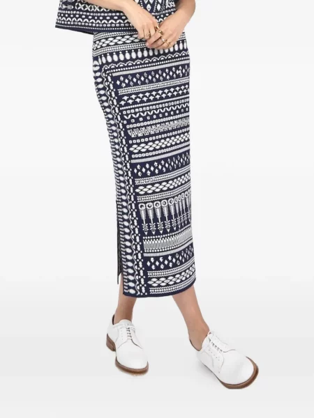 Pletena midi-suknja Temperley London plava