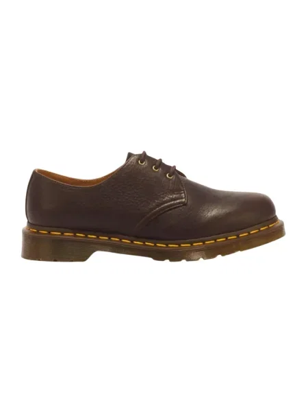Półbuty Dr. Martens sznurowane skórzane brązowe