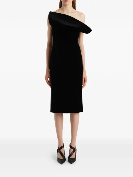 Rochie Khaite de catifea negru