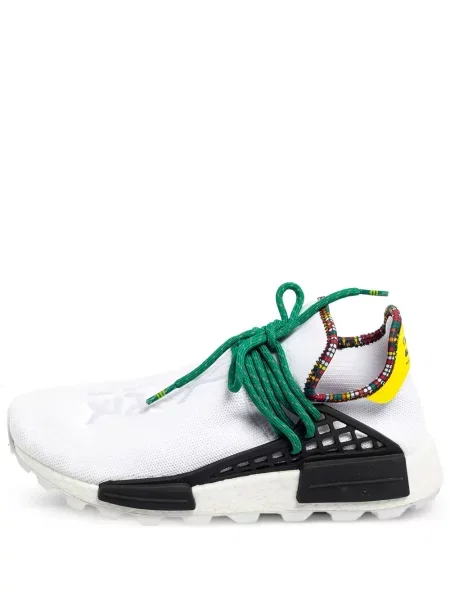 Sneakerși Adidas By Pharrell Williams din dantelă alb