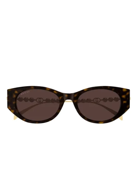 Ochelari de soare Gucci Eyewear cu perle maro