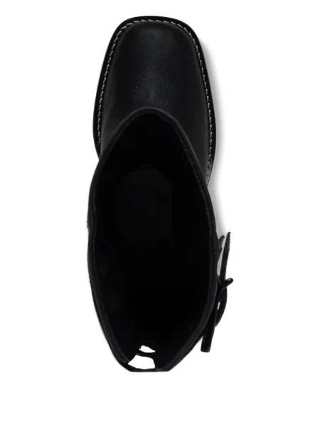 Botine Bernardo din piele cu cataramă negru