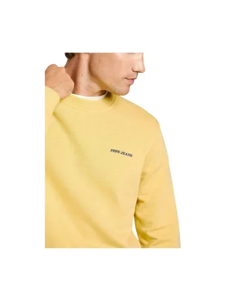 Pepe Jeans bluza DAMIAN CREW gładka żółty