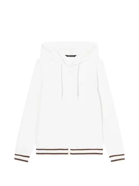 Hanorac cu glugă Armani Exchange cu dungi alb