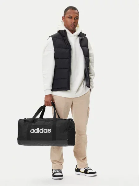 Adidas Geantă Linear Duffel Medium negru