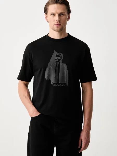 KARL LAGERFELD Tricou negru