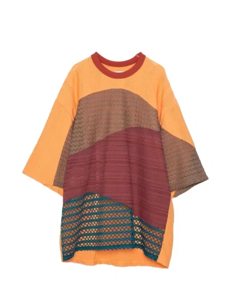 Tricou Yoshiokubo din dantelă portocaliu