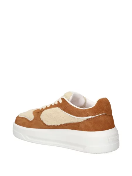 Sneakers Love Moschino με κορδόνια με δαντέλα καφέ