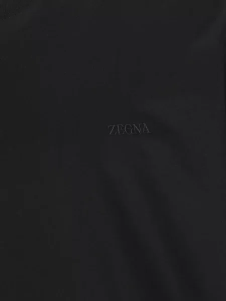 Μπλούζα Zegna με κέντημα μαύρο