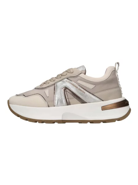Sneakersy Alexander Smith skórzane beżowe