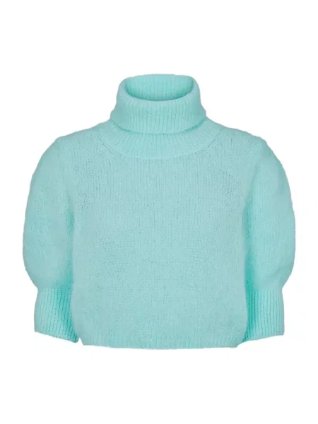 Sweter Americandreams wełniany zielony