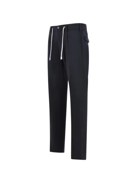 Pantaloni Eleventy cu cordon albastru