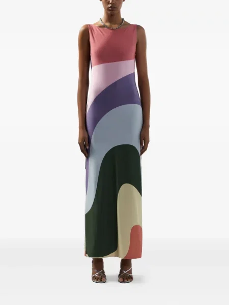 Rochie midi Gcds până la genunchi de costum roz