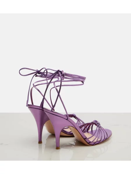 Sandale Gianvito Rossi din piele violet
